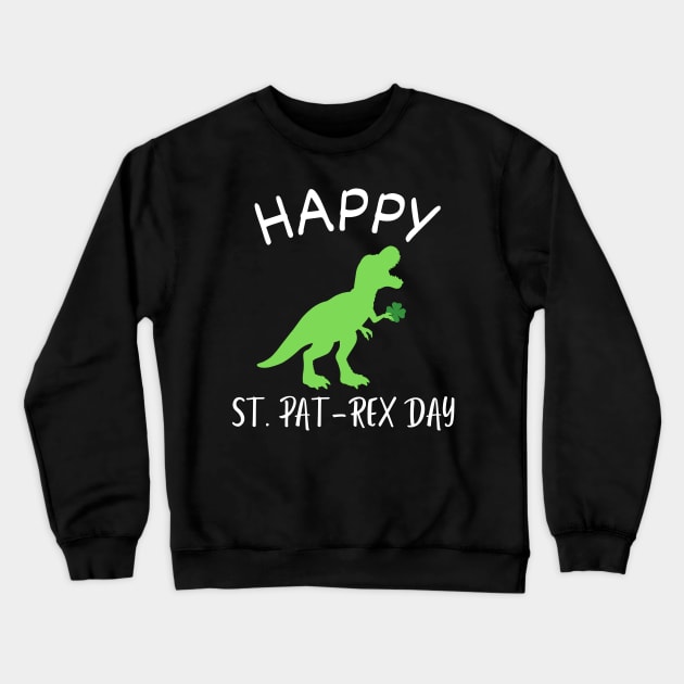 Happy St Pat-Rex Day Crewneck Sweatshirt by Madfido